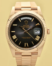 Load image into Gallery viewer, Rolex Day-Date 40, 18k Everose Gold, Slate Ombré Dial, Reference 228235