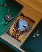 Load image into Gallery viewer, Rolex Day-Date 40, 18k Everose Gold, Slate Ombré Dial, Reference 228235