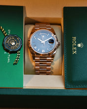 Load image into Gallery viewer, Rolex Day-Date 40, 18k Everose Gold, Slate Ombré Dial, Reference 228235