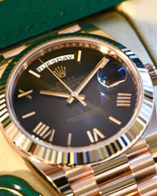 Load image into Gallery viewer, Rolex Day-Date 40, 18k Everose Gold, Slate Ombré Dial, Reference 228235
