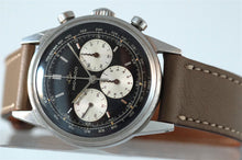Load image into Gallery viewer, Movado Chronograph Sub Sea Silver Gilt Black Dial
