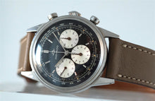 Load image into Gallery viewer, Movado Chronograph Sub Sea Silver Gilt Black Dial