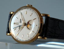 Load image into Gallery viewer, Omega "Cosmic" Triple Date Moonphase Gold Ref. 2473