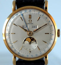 Load image into Gallery viewer, Omega "Cosmic" Triple Date Moonphase Gold Ref. 2473