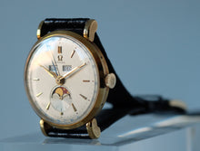 Load image into Gallery viewer, Omega "Cosmic" Triple Date Moonphase Gold Ref. 2473