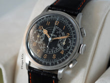 Load image into Gallery viewer, Lemania Chronograph with Telemeter and Tachometer Scales