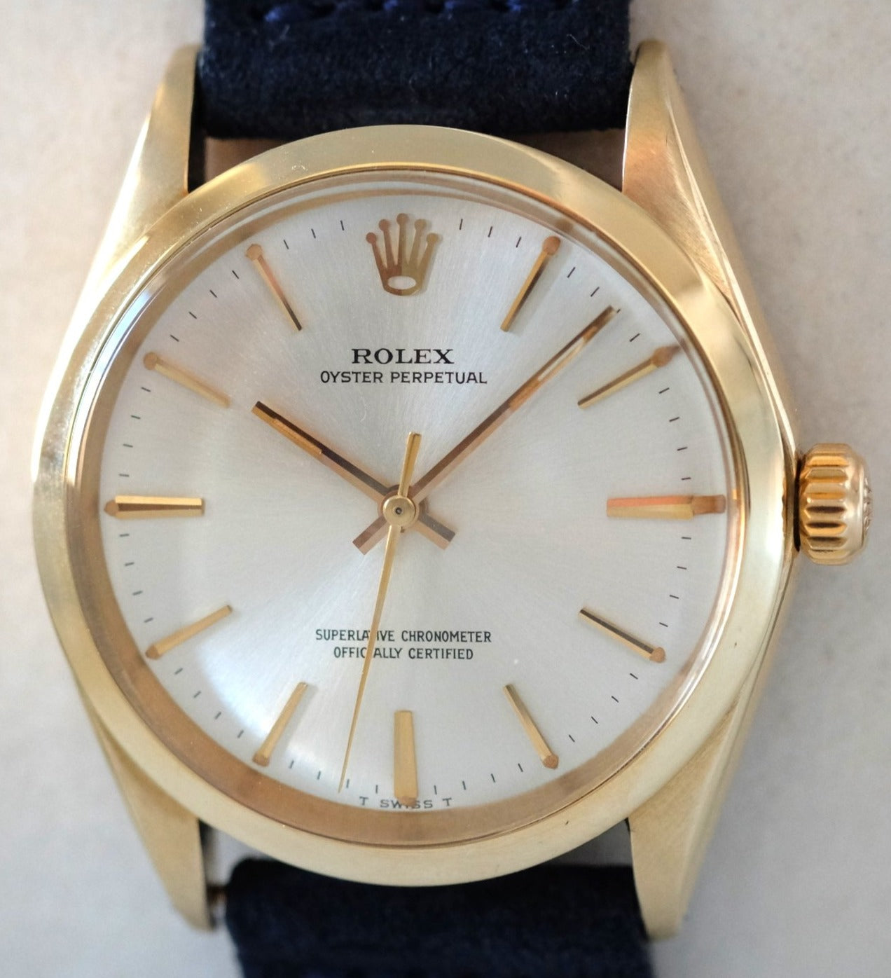 【美品】THE VINTAGE ROLEX Rolex Oyster Perpetual in Yellow Gold Ref. 1012 – Vesper & Co.