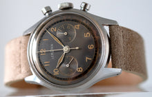 Load image into Gallery viewer, Lemania Chronograph with Patinated Rhodium Dial