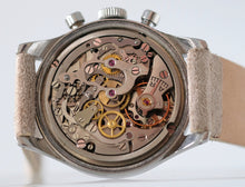 Load image into Gallery viewer, Lemania Chronograph with Patinated Rhodium Dial