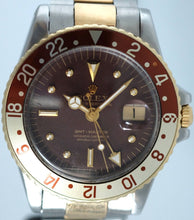 Load image into Gallery viewer, Rolex GMT 1675 Stainless Steel & Gold Root Beer Dial