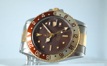 Load image into Gallery viewer, Rolex GMT 1675 Stainless Steel & Gold Root Beer Dial