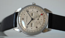 Load image into Gallery viewer, Movado "Calendograph" with Two Tone Dial and Candy Apple Date Hand