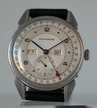 Load image into Gallery viewer, Movado "Calendograph" with Two Tone Dial and Candy Apple Date Hand
