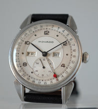 Load image into Gallery viewer, Movado "Calendograph" with Two Tone Dial and Candy Apple Date Hand
