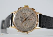 Load image into Gallery viewer, Benrus Sky Chief 14k Gold Triple Date Chronograph