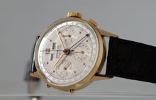 Load image into Gallery viewer, Benrus Sky Chief 14k Gold Triple Date Chronograph