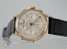 Load image into Gallery viewer, Benrus Sky Chief 14k Gold Triple Date Chronograph