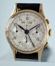 Load image into Gallery viewer, Gallet Triple-Date Chronograph in Yellow Gold