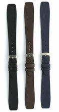 Load image into Gallery viewer, Saffiano Leather Watch Straps with Open End in Black