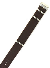 Load image into Gallery viewer, Vintage Bullhide Leather NATO Watch Strap in Chocolate