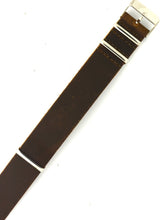 Load image into Gallery viewer, Vintage Chromexcel Leather NATO Watch Strap in Chocolate
