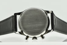 Load image into Gallery viewer, Gallet Steel Chronograph wristwatch, Swiss, "Chronograph." Made in the 1960s. Fine, stainless steel wristwatch with round button chronograph, registers, telemeter and tachometer scales.