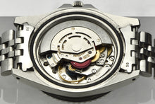 Load image into Gallery viewer, Rolex, Oyster Perpetual, GMT Master, Superlative Chronometer, Officially Certified, Ref. 1675. Made in Switzerland . Fine, two time zone, center seconds, self-winding, water-resistant, stainless steel wristwatch with date, 24-hour bezel and hand and a stainless steel Rolex riveted bracelet.