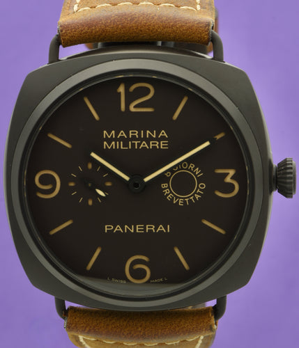 Panerai. A Special Edition Composite Wristwatch with 8 Day Power Reserve.  Model: Marina Militare 8 Giorni.  Ref: PAM339.  OP6806.