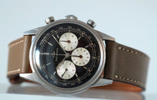 Load image into Gallery viewer, Movado Chronograph Sub Sea Silver Gilt Black Dial