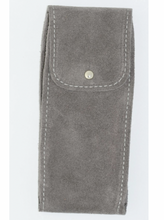 Load image into Gallery viewer, Suede Leather Watch Pouch in Light Grey
