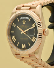 Load image into Gallery viewer, Rolex Day-Date 40, 18k Everose Gold, Slate Ombré Dial, Reference 228235
