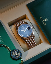 Load image into Gallery viewer, Rolex Day-Date 40, 18k Everose Gold, Slate Ombré Dial, Reference 228235
