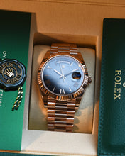 Load image into Gallery viewer, Rolex Day-Date 40, 18k Everose Gold, Slate Ombré Dial, Reference 228235
