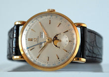 Load image into Gallery viewer, Omega &quot;Cosmic&quot; Triple Date Moonphase Gold Ref. 2473
