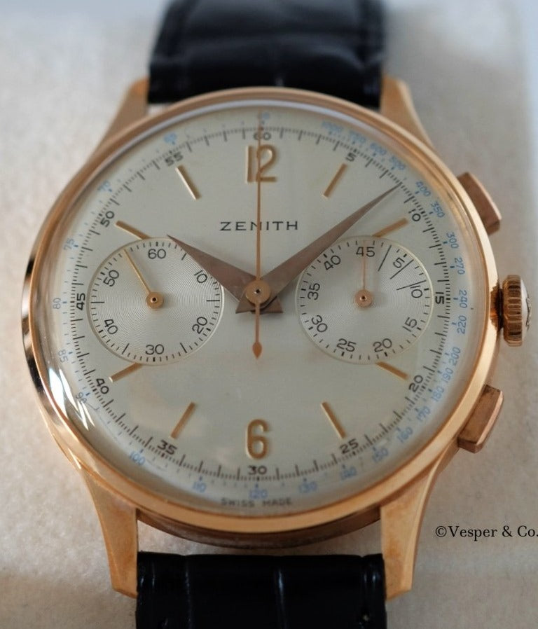 Zenith 1950s Chronograph in Rose Gold