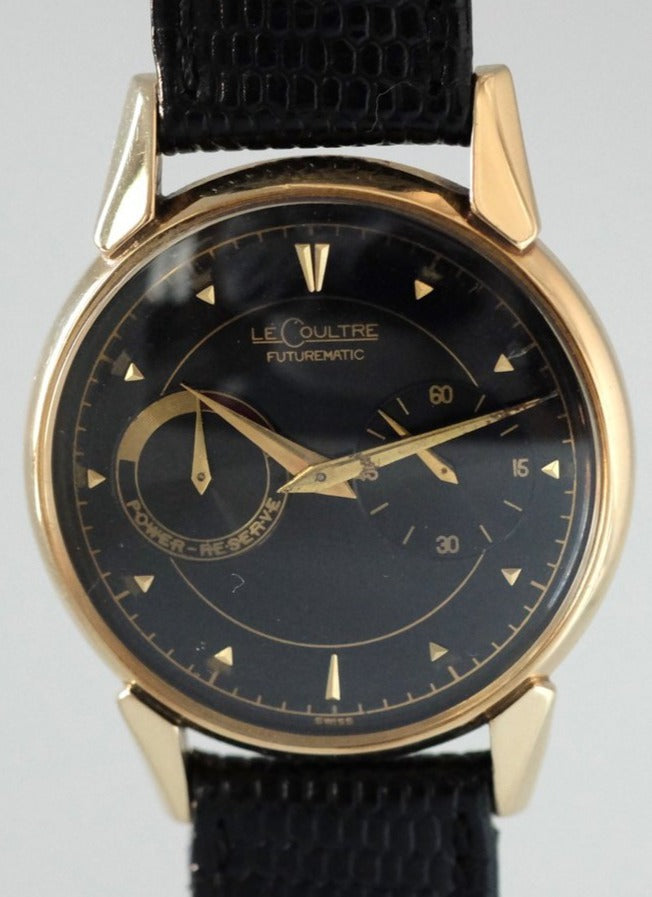 Jaeger-LeCoultre Futurematic in Yellow Gold with Black Dial