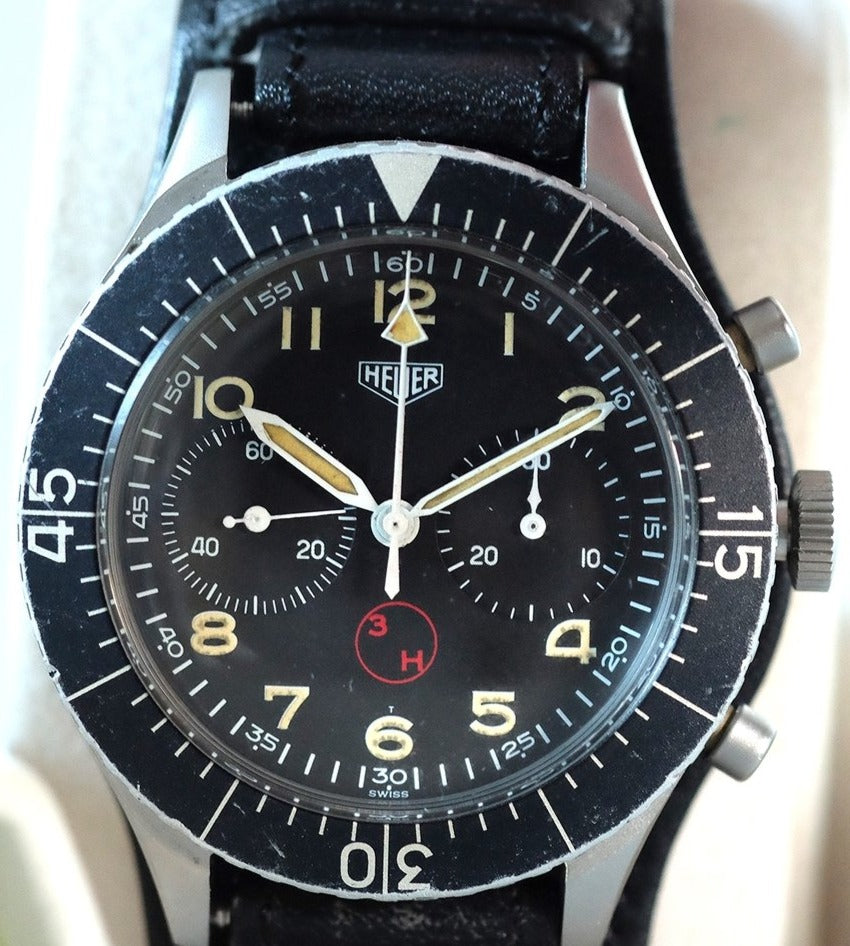 Heuer Bundeswehr Flyback Chronograph with Decommission Papers