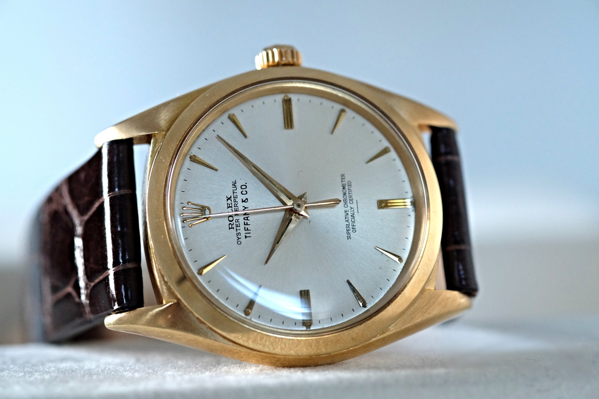 Rolex Oyster Perpetual Tiffany & Cc. with Underline Luminous