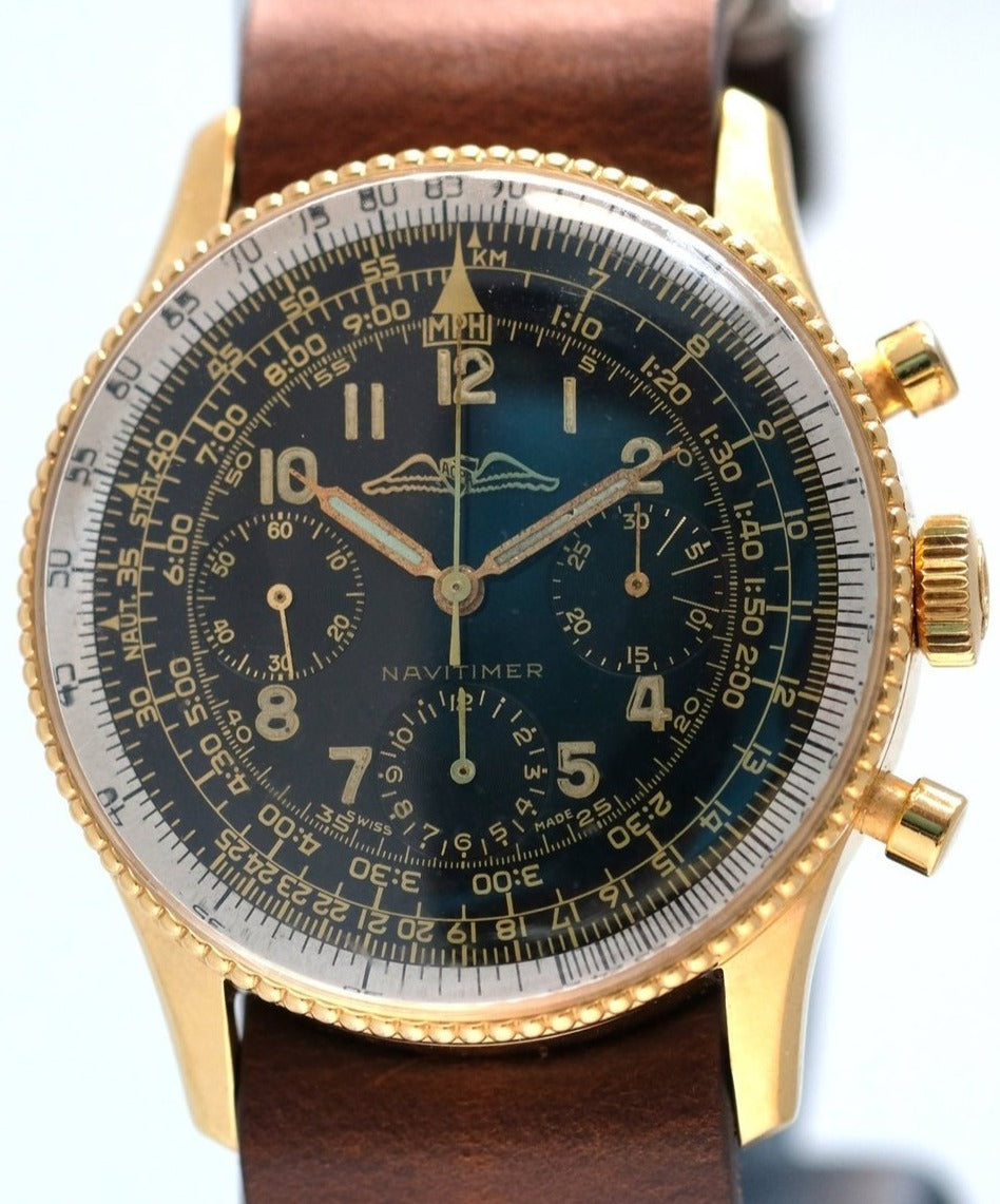 Breitling Early AOPA Navitimer Beaded with Gilt Dial Ref. 806