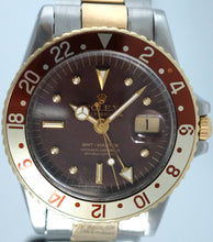 Load image into Gallery viewer, Rolex GMT 1675 Stainless Steel &amp; Gold Root Beer Dial
