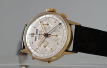 Load image into Gallery viewer, Benrus Sky Chief 14k Gold Triple Date Chronograph
