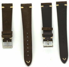 Load image into Gallery viewer, Suede Leather Watch Strap in Dark Brown
