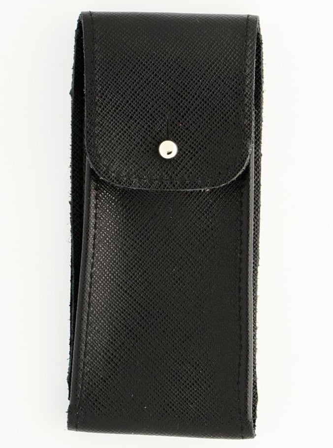 Saffiano Leather Watch Pouch in Black