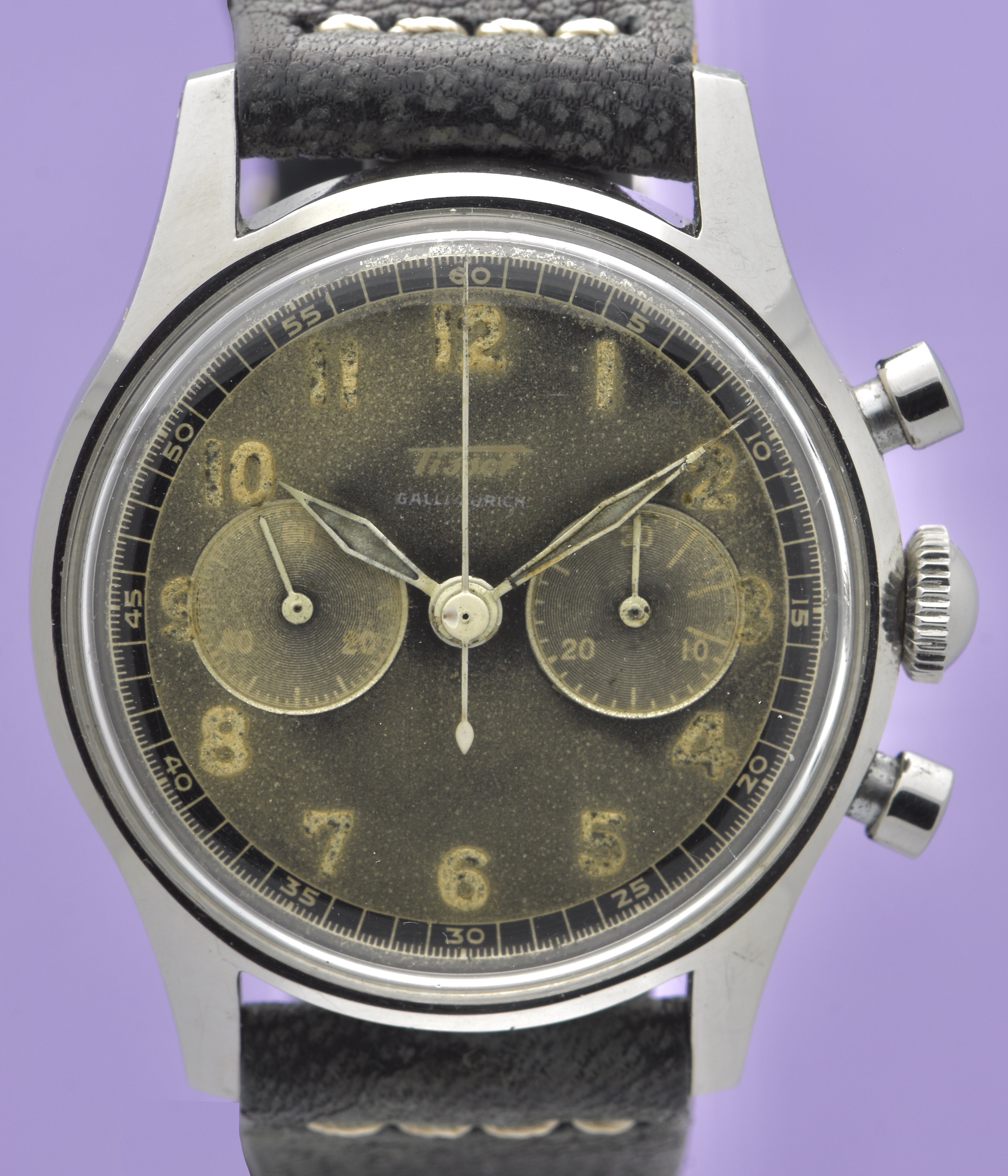 Tissot "Radium" Chronograph for Galli Zurich Circa 1950s