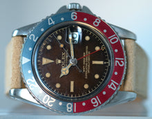 Load image into Gallery viewer, Rolex GMT Ref. 1675 PCG Exclamation Tropical

