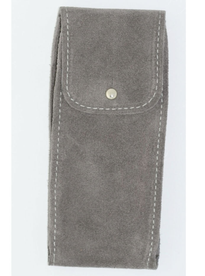 Suede best sale watch pouch