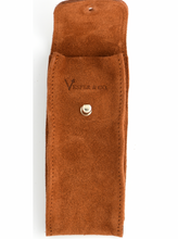Load image into Gallery viewer, Suede Leather Watch Pouch in Tobacco
