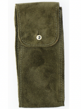 Load image into Gallery viewer, Suede Leather Watch Pouch in Moss
