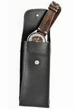 Load image into Gallery viewer, Saffiano Leather Watch Pouch in Black
