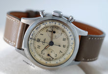 Load image into Gallery viewer, Croton Clamshell Chronograph with Tachometer and Telemeter Scales
